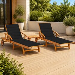Quality Sun Lounger Set with Adjustable Features