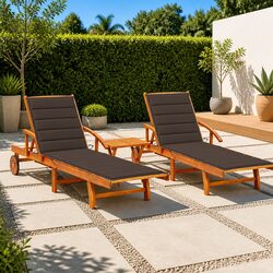 Sun Lounger Set with Cushions: Comfort and Quality