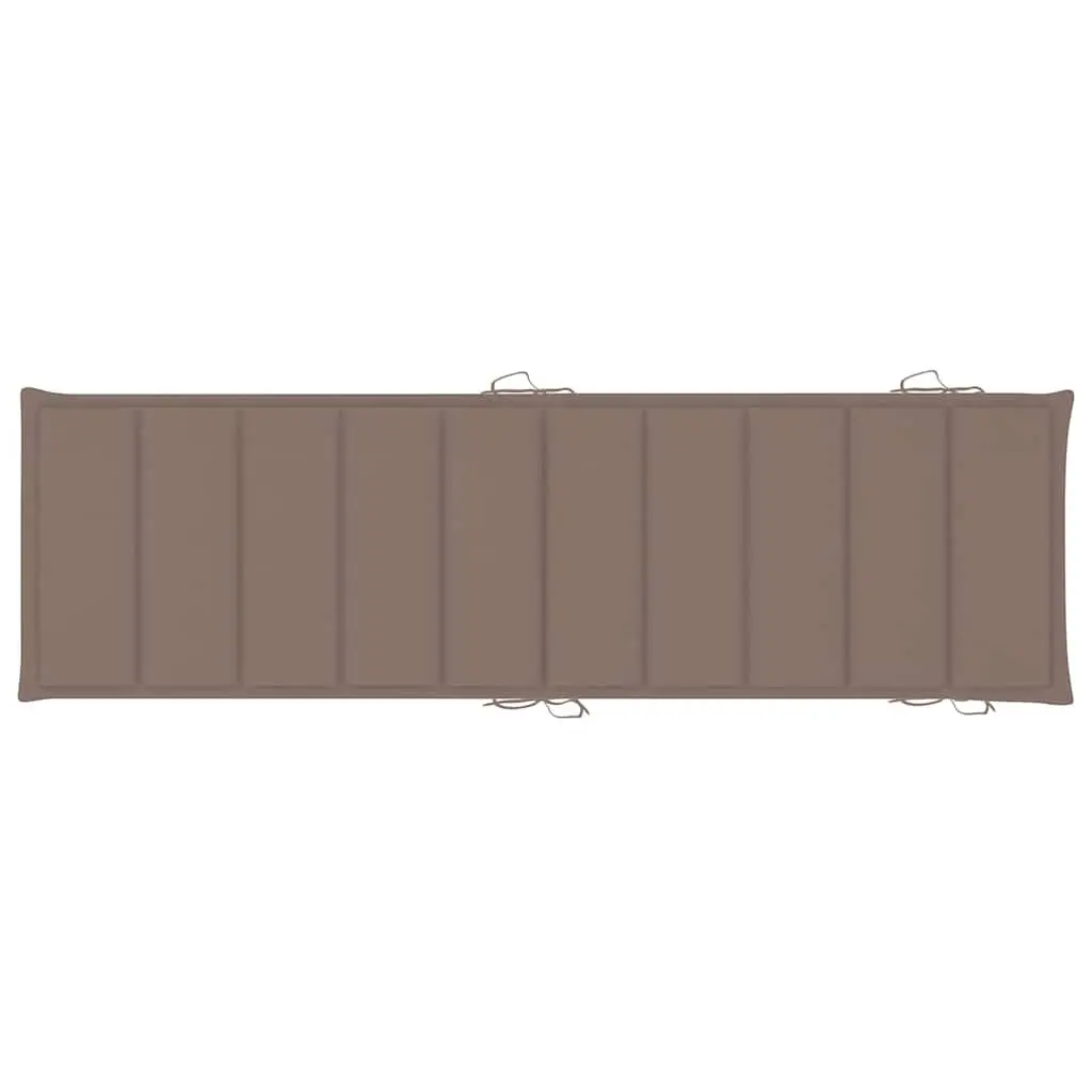 Sun Loungers 2 pcs with Cushions Solid Wood Outdoor Patio Garden Daybed Folding