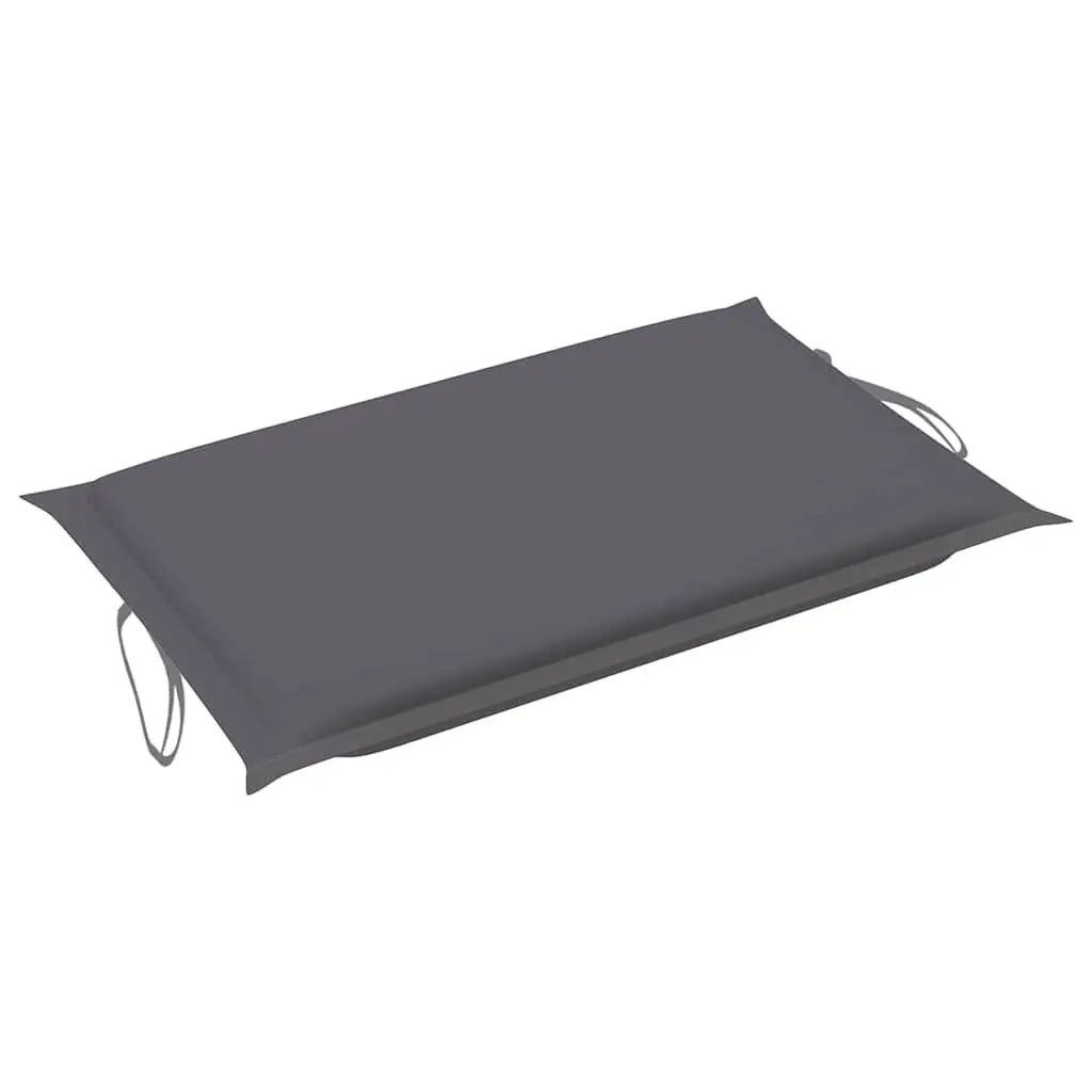 Sun Loungers Set 2 pcs with Table Cushions Solid Wood Acacia Outdoor Garden Anthracite