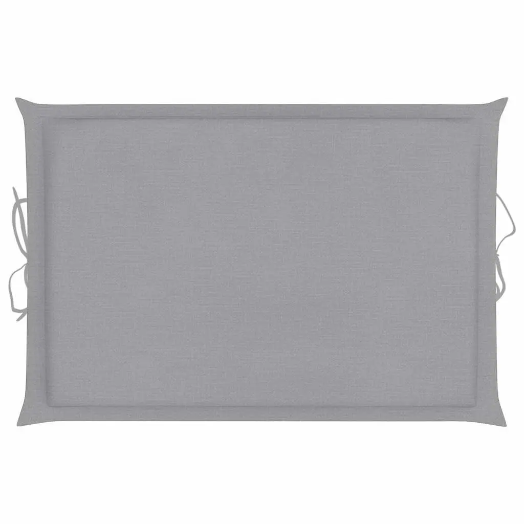 Wooden Sun Lounger Set 2 pcs Folding Garden Patio Daybed with Table Cushions Grey