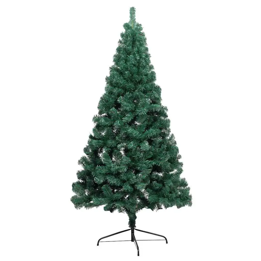 Green 120cm Pre-lit LED Artificial Half Christmas Tree Indoor Space Saving Holiday Decor