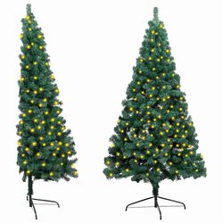 Warm 150cm Half Christmas Tree for Lasting Use