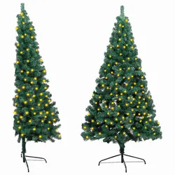 Warm 150cm Half Christmas Tree for Lasting Use