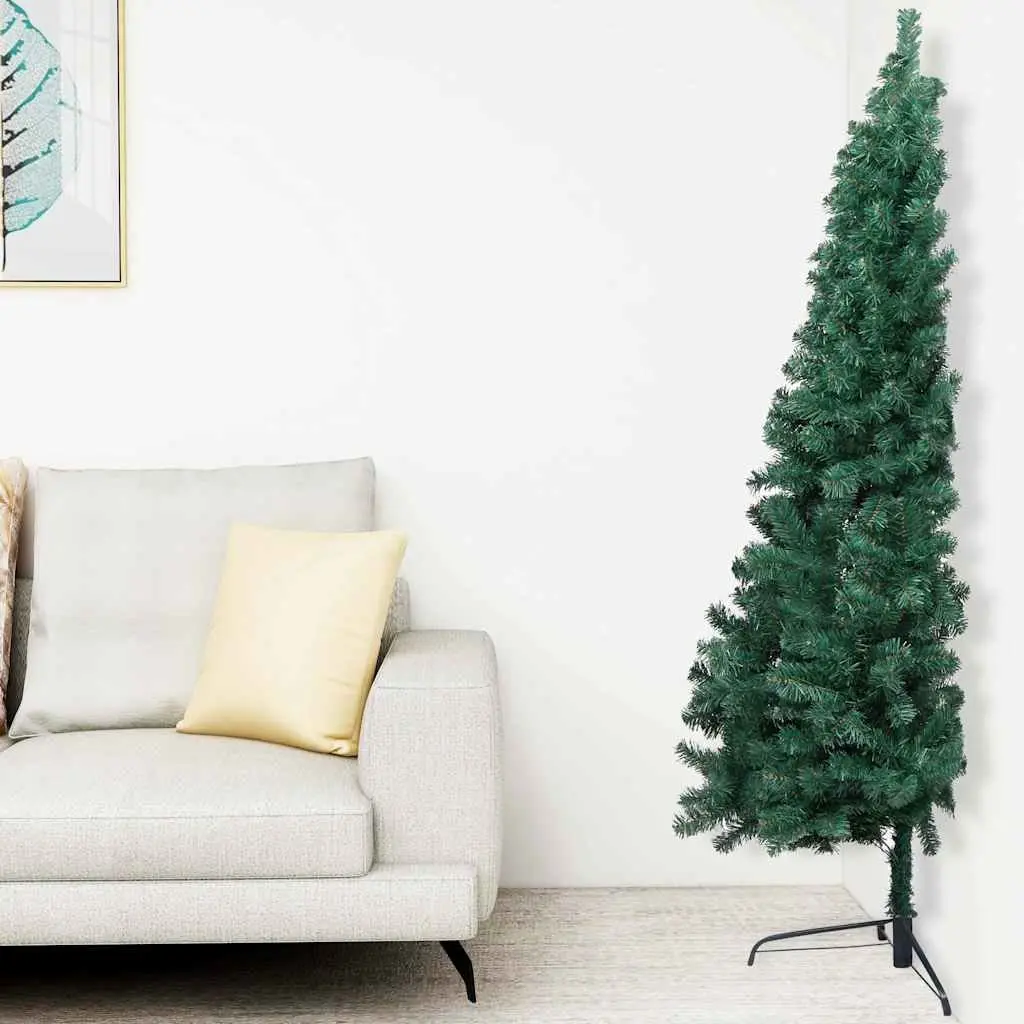 180cm Pre-lit Half Christmas Tree for Celebrations