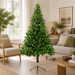 Reliable 150 cm Green Christmas Tree with LEDs