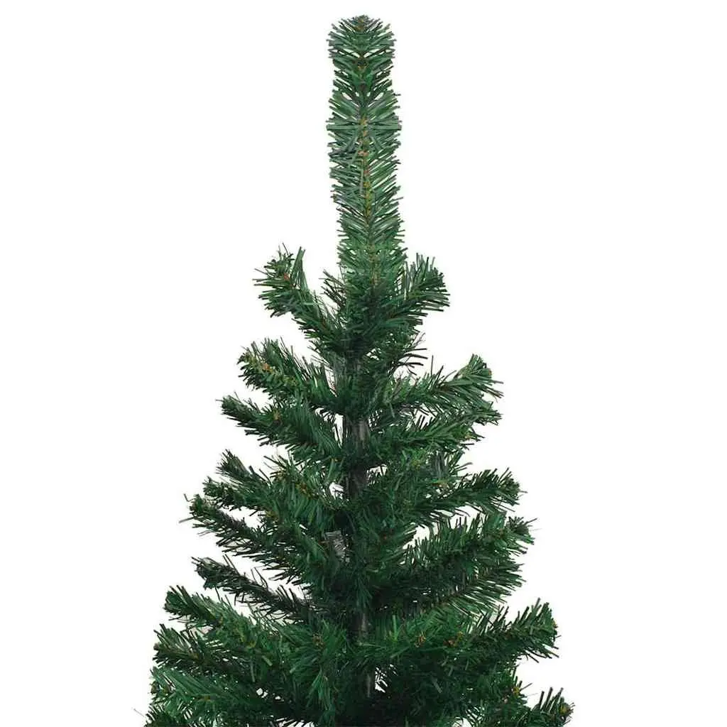 Artificial Christmas Tree Pre-lit 240cm Green LED Holiday Decor