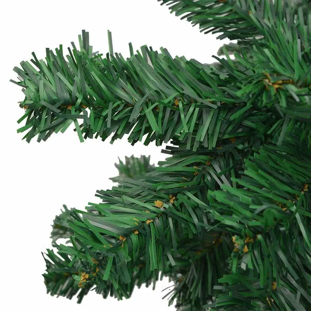 Artificial Christmas Tree Pre-lit 240cm Green LED Holiday Decor