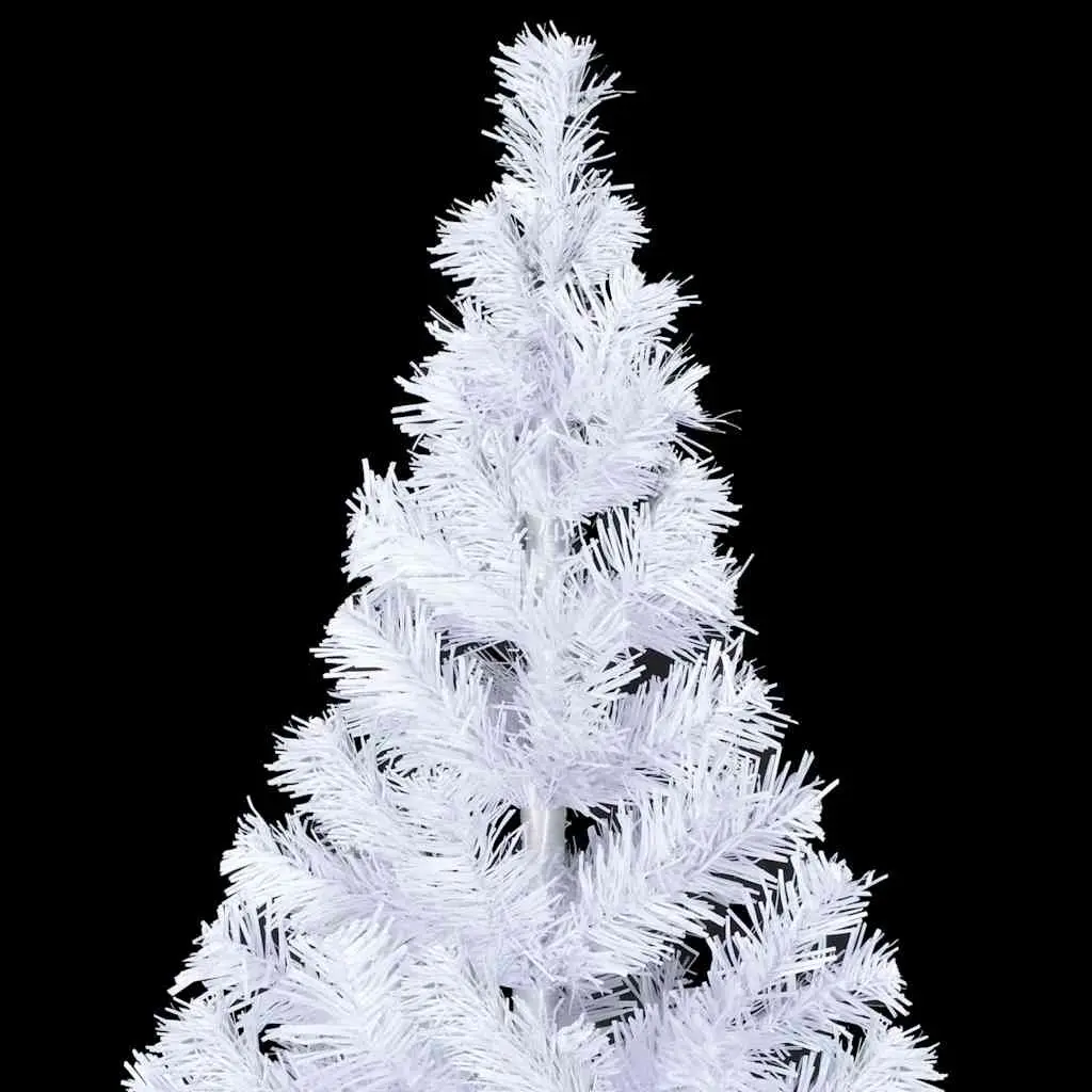 Artificial Christmas Tree Pre-lit 150cm White Holiday Decor