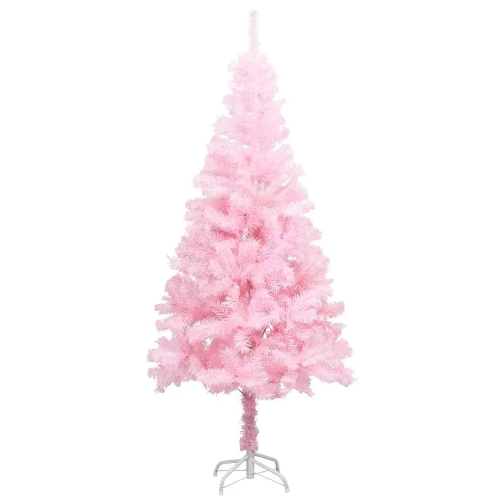Artificial Pre-lit Christmas Tree 150cm Pink with Stand LED Lights Holiday Decor