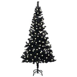 Reliable Black Pre-lit Christmas Tree 120cm for Years of Use