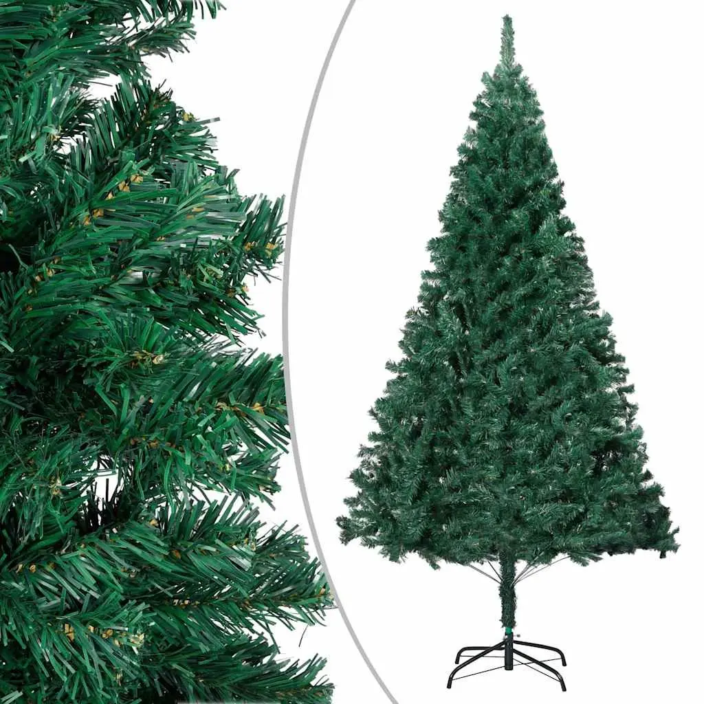 Artificial Christmas Tree 240cm Green Pre-lit Holiday Decor