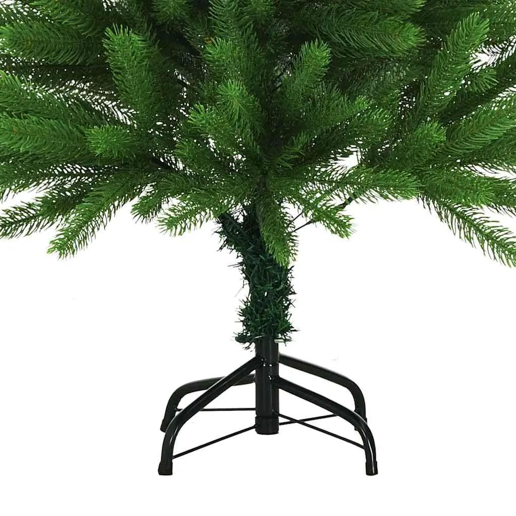 Artificial Christmas Tree Pre-lit 120cm Green PE Branches Steel Base