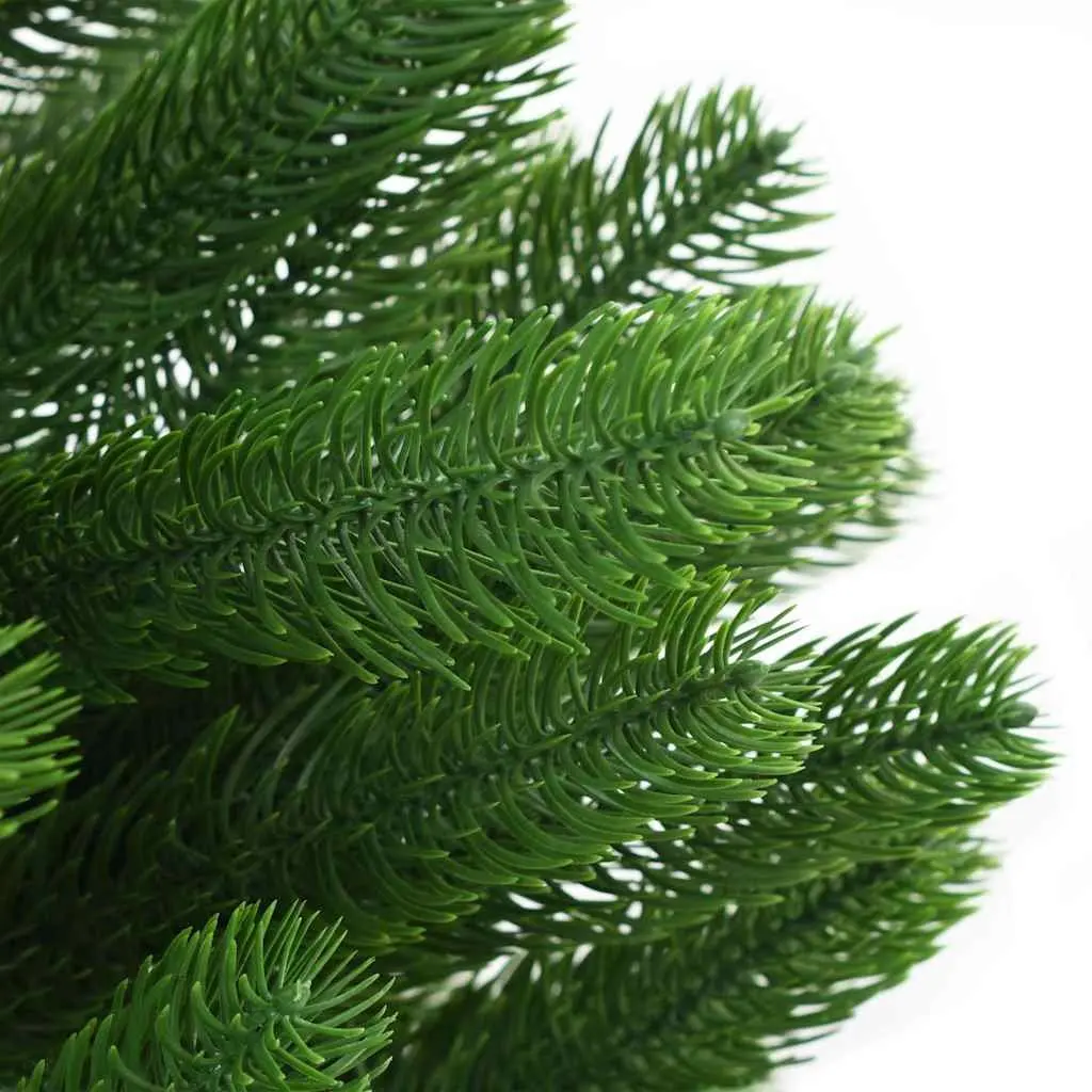 Artificial Pre-Lit Christmas Tree 180cm Green PE Branches LED Lights Steel Base