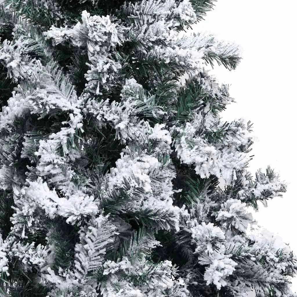 Artificial Christmas Tree Pre-lit LED 300cm Flocked Snow Green