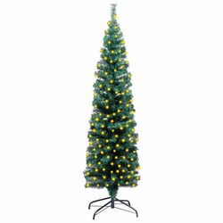 Warm and Reassuring Slim Pre-lit Christmas Tree 120cm