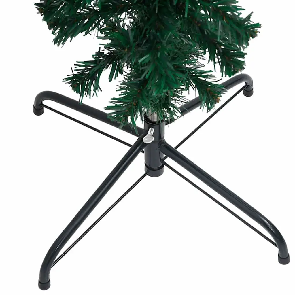 Upside-down Artificial Christmas Tree Holiday Decor 240cm Green Pre-lit LED