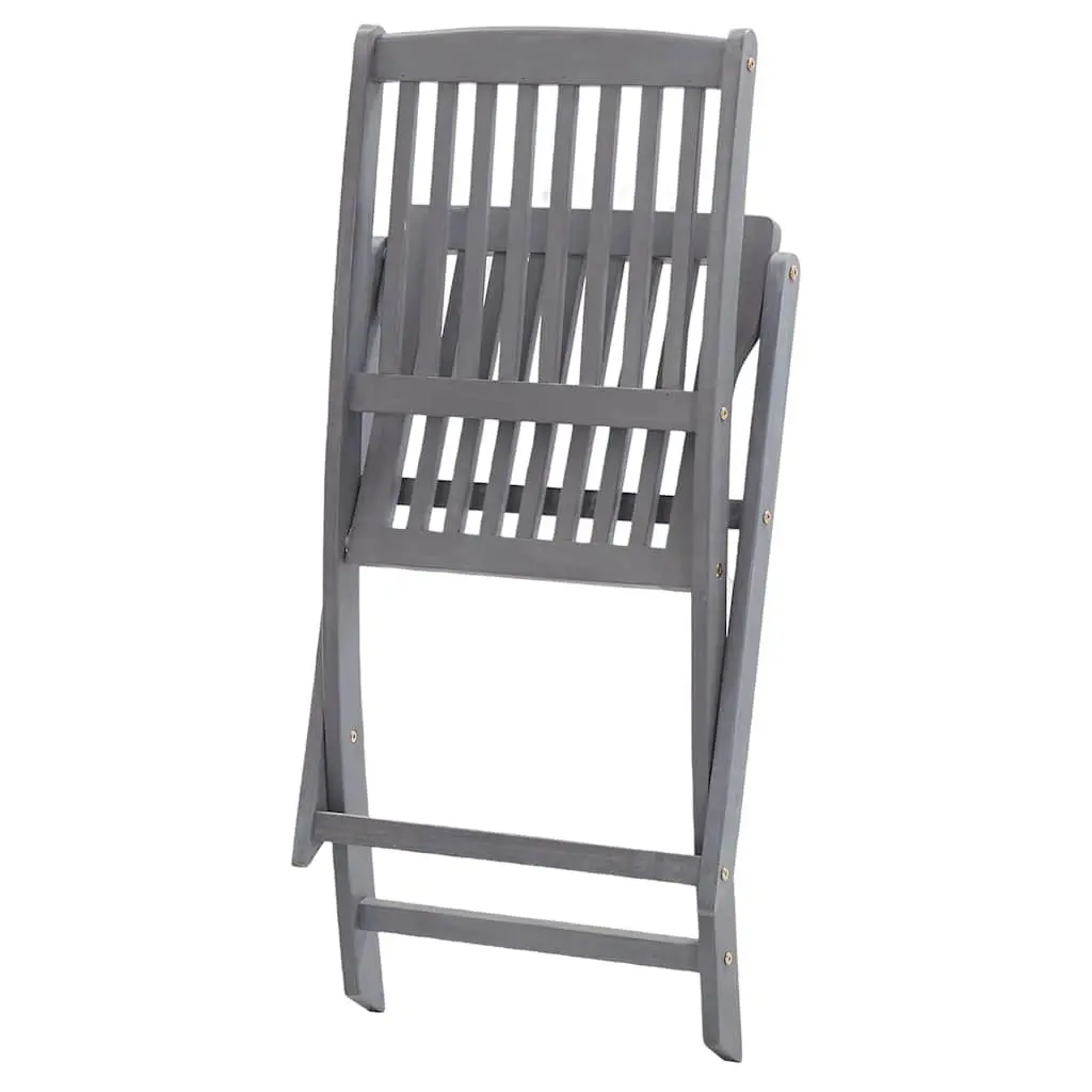 8-Piece Folding Outdoor Chair Set with Cushions