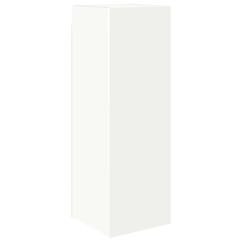 TV Cabinet Set Wall Mounted Storage Unit 4 Piece White Living Room Furniture
