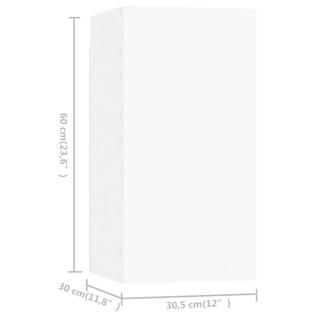Wall Mounted TV Cabinet Set with Ample Storage