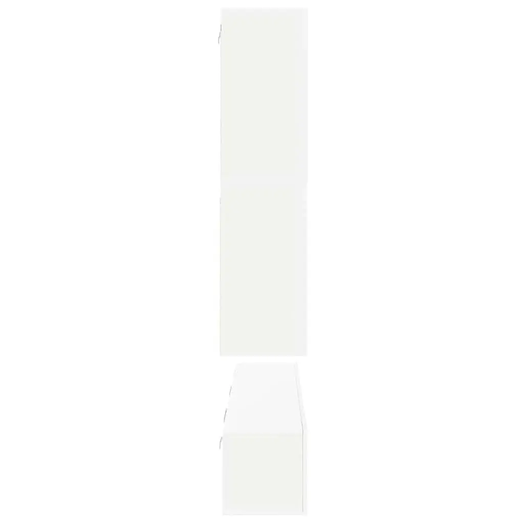 8-Piece Wall-Mounted Storage Unit in White