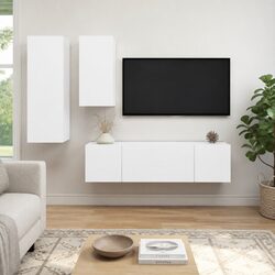 Practical 4 Piece TV Cabinet Set for Your Home