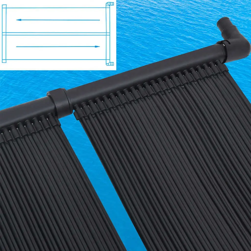 Solar Pool Heater Panel 2 Pieces 80x310cm Ground Roof Mounted Heating System
