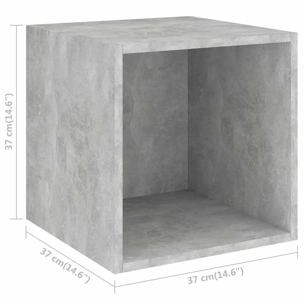 Storage with This 2 Piece Grey TV Cabinet Set