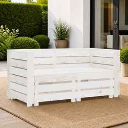 Reliable 2-Seater Pallet Sofa for Your Outdoor Space