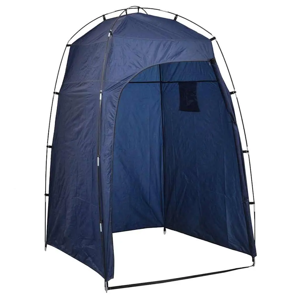 Portable Camping Toilet Tent Set Outdoor Privacy Shower Changing Room 10L Blue