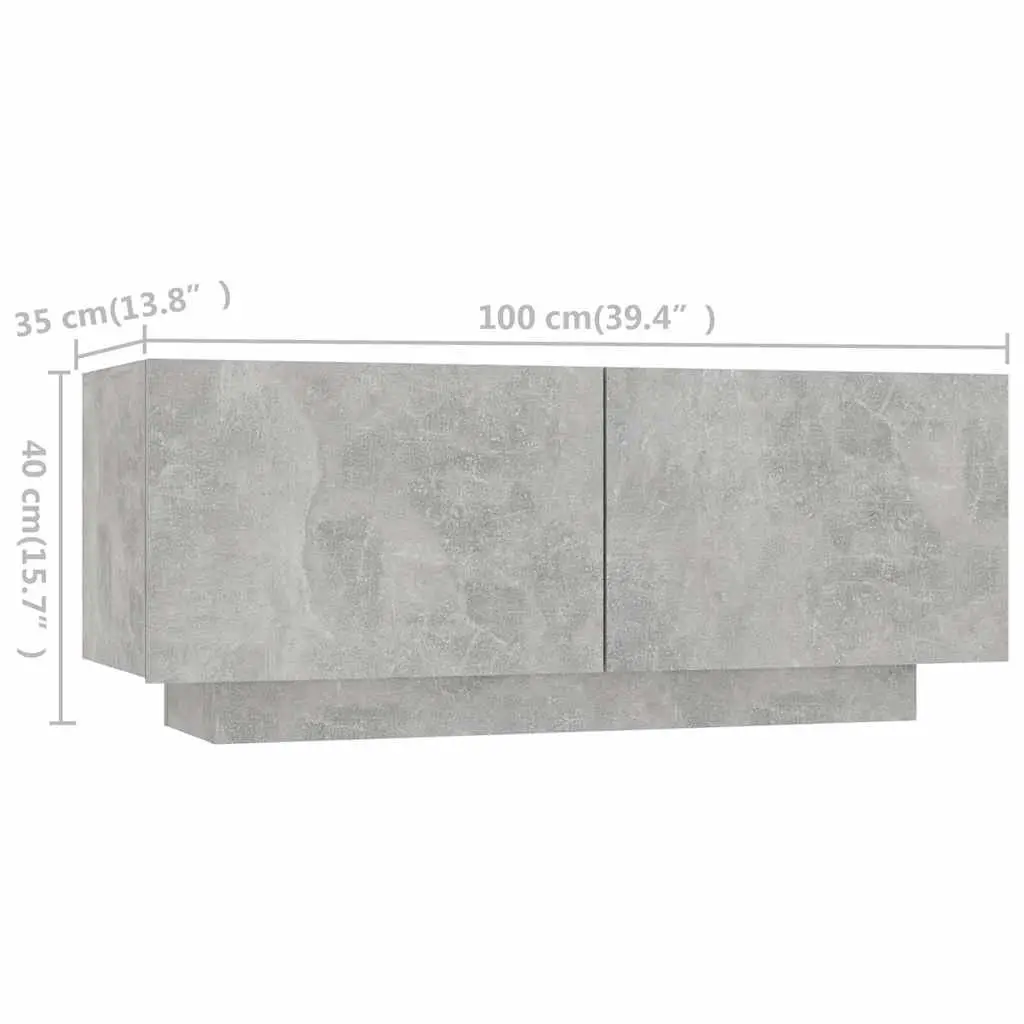 TV Cabinet Media Storage Unit 180cm Grey with RGB LED Lights
