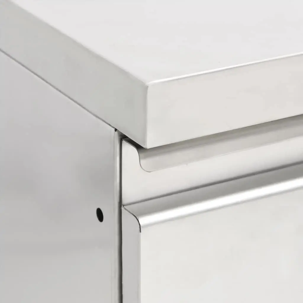 Stainless Steel Storage Cabinet for Commercial Kitchen with 3 Drawers 50x60x96cm