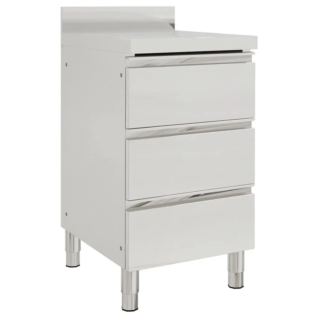 Commercial Kitchen Storage Cabinet Stainless Steel 2pc Food Service Equipment