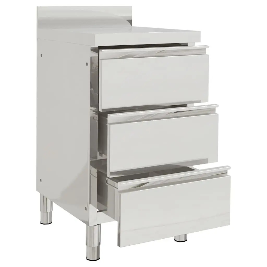 Commercial Kitchen Storage Cabinet Stainless Steel 2pc Food Service Equipment