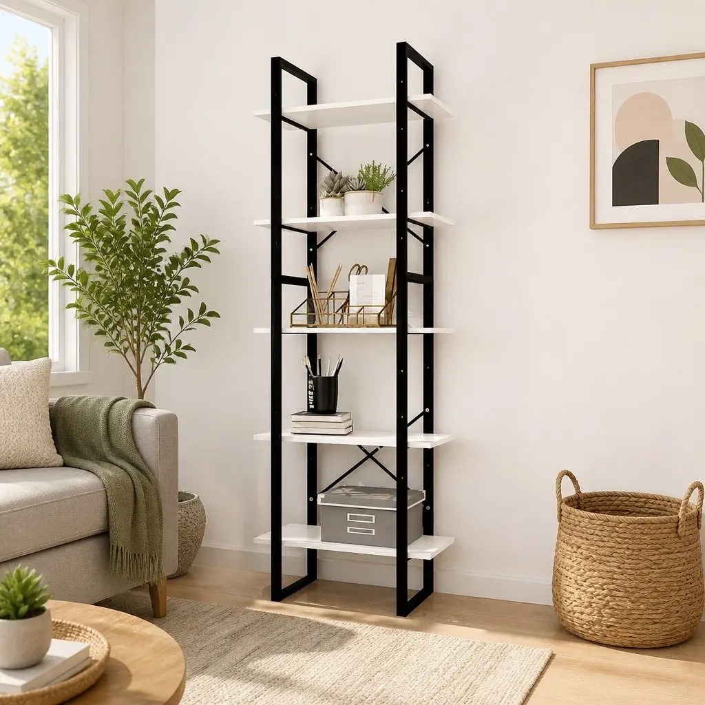 5-Tier Book Cabinet for Lasting Use