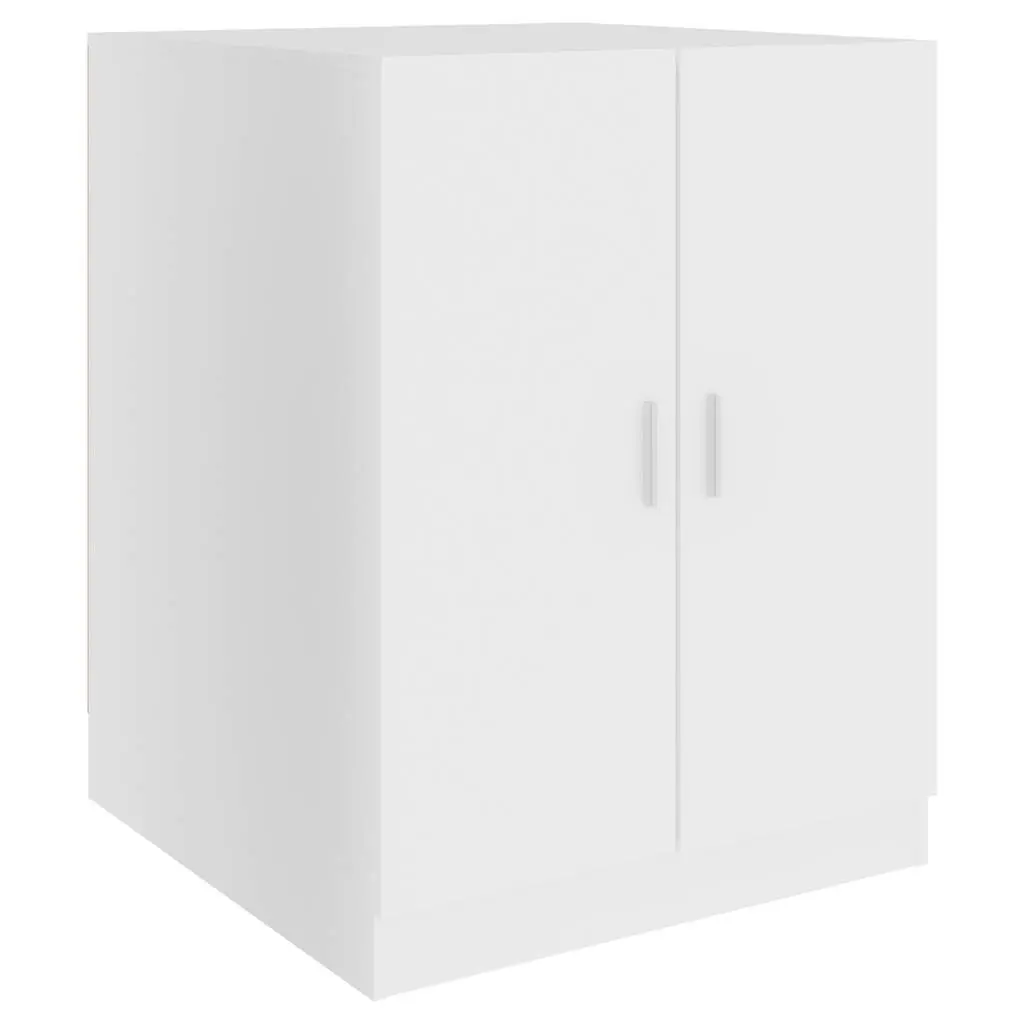 Washing Machine Cabinet Storage Bathroom Laundry Room Organizer White