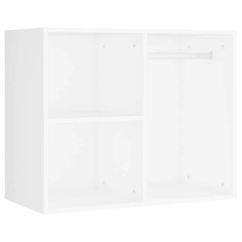 LED Dressing Table Makeup Vanity with Mirror 2 Storage Cabinets White
