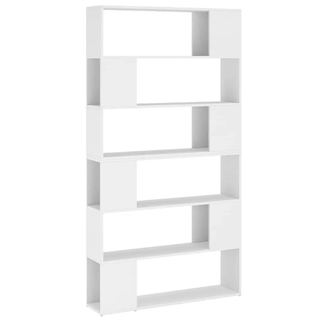 White Bookshelf Room Divider