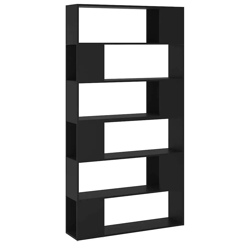 Black Book Cabinet Storage Unit 100x24x188cm