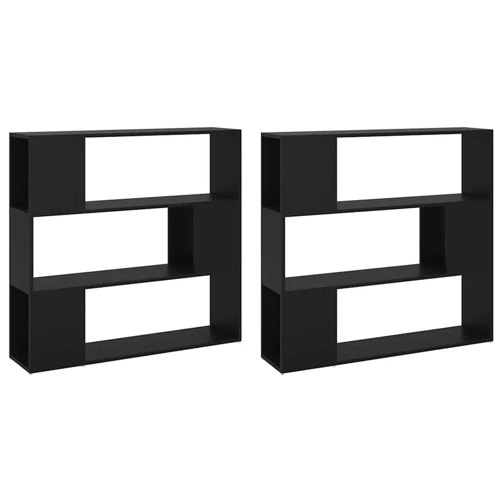 Black Book Cabinet Storage Unit 100x24x188cm
