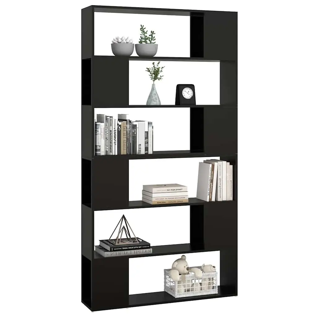 Black Book Cabinet Storage Unit 100x24x188cm