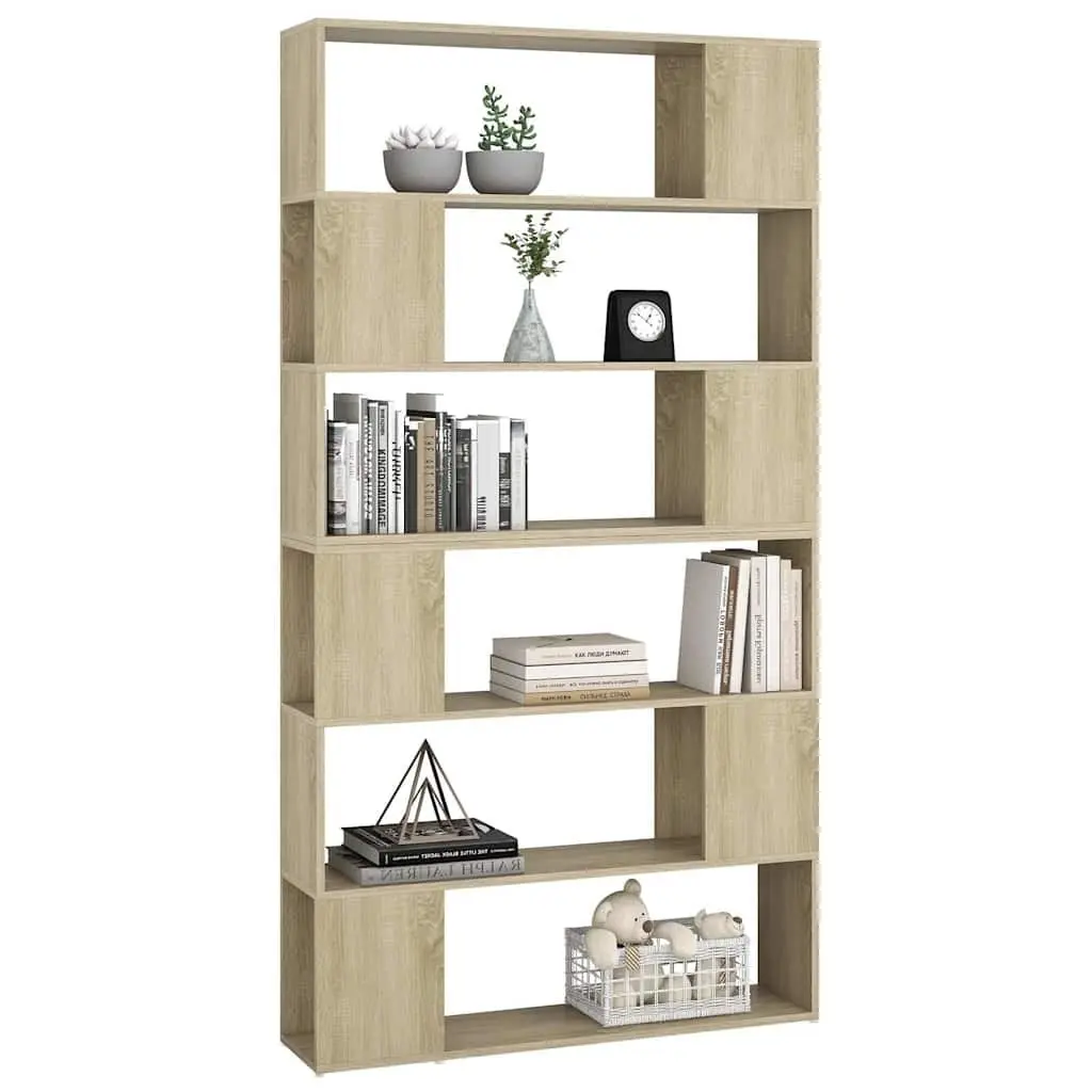 Book Cabinet Room Divider Storage Organizer 100L x 24W x 188H cm Brown