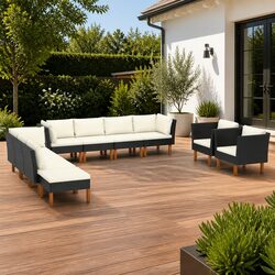 Reliable 10 Piece Garden Lounge Set for Everyday Use