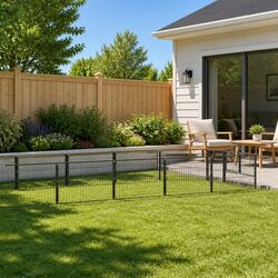 Reliable 12 m² Dog Kennel Run with Steel Mesh Design