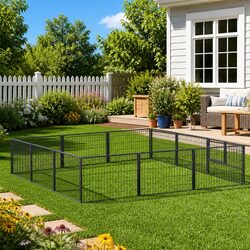 Reliable Outdoor Dog Kennel for Play and Security