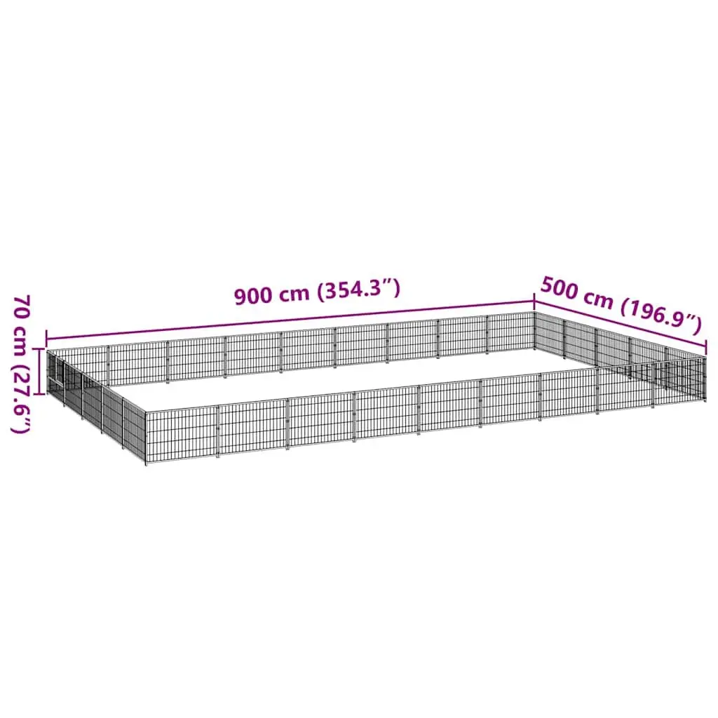 Dog Kennel Outdoor Steel Wire Mesh Enclosure Large Exercise Play Pen Run