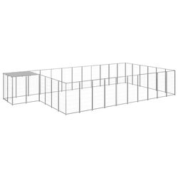 Comfortable Outdoor Dog Kennel 19.36 m² with Roof