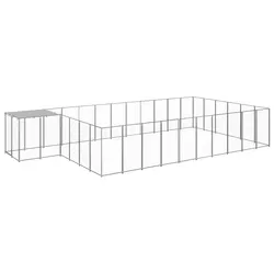 Comfortable Outdoor Dog Kennel 19.36 m² with Roof