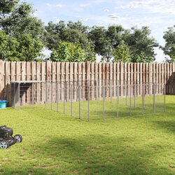 Reliable Outdoor Dog Kennel with Strong Build and Roof