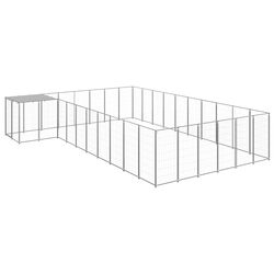 Reliable Large Dog Kennel with Outdoor Coverage